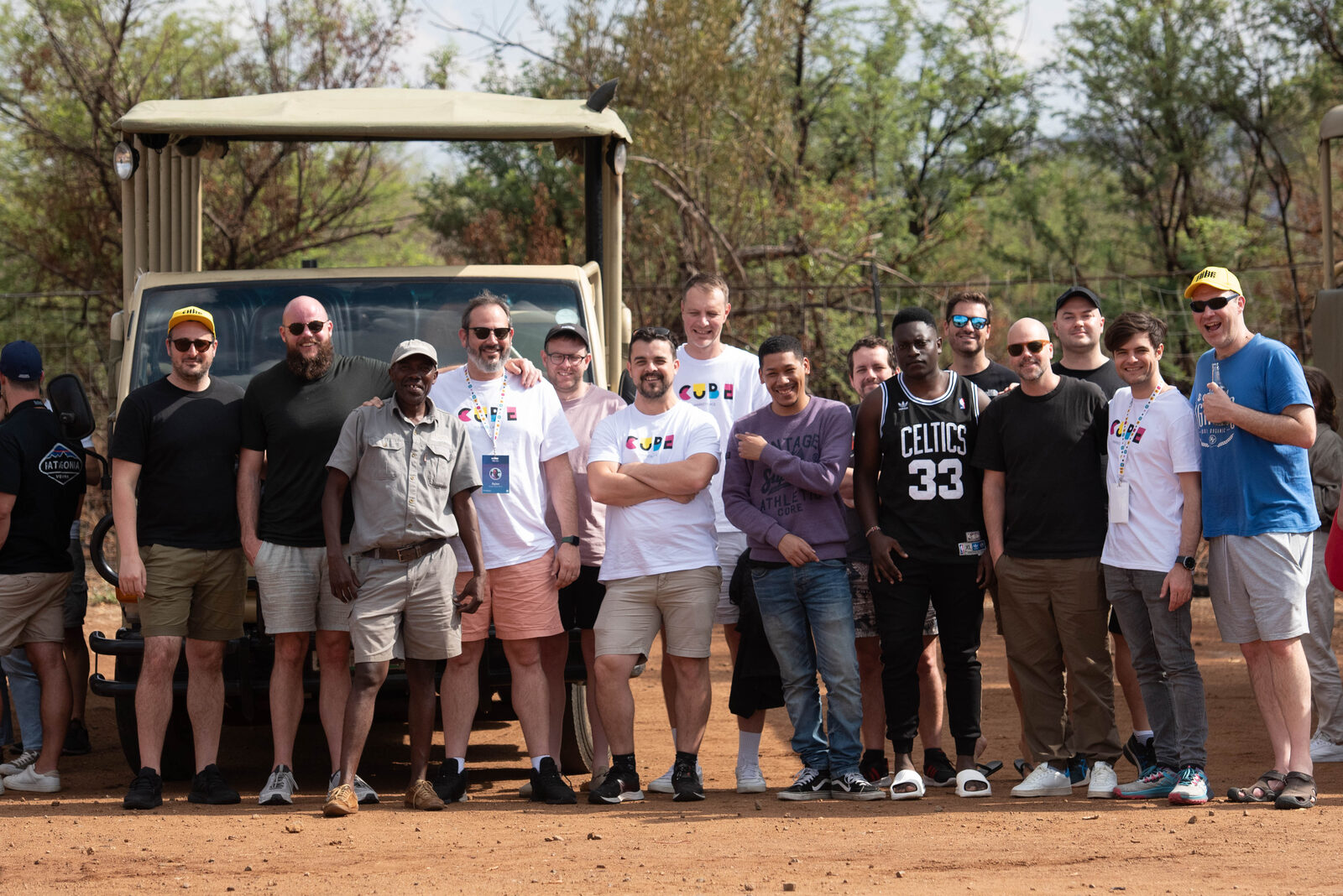 TRAC 2024 - some of the team at the game drive, Pilanesberg National Park