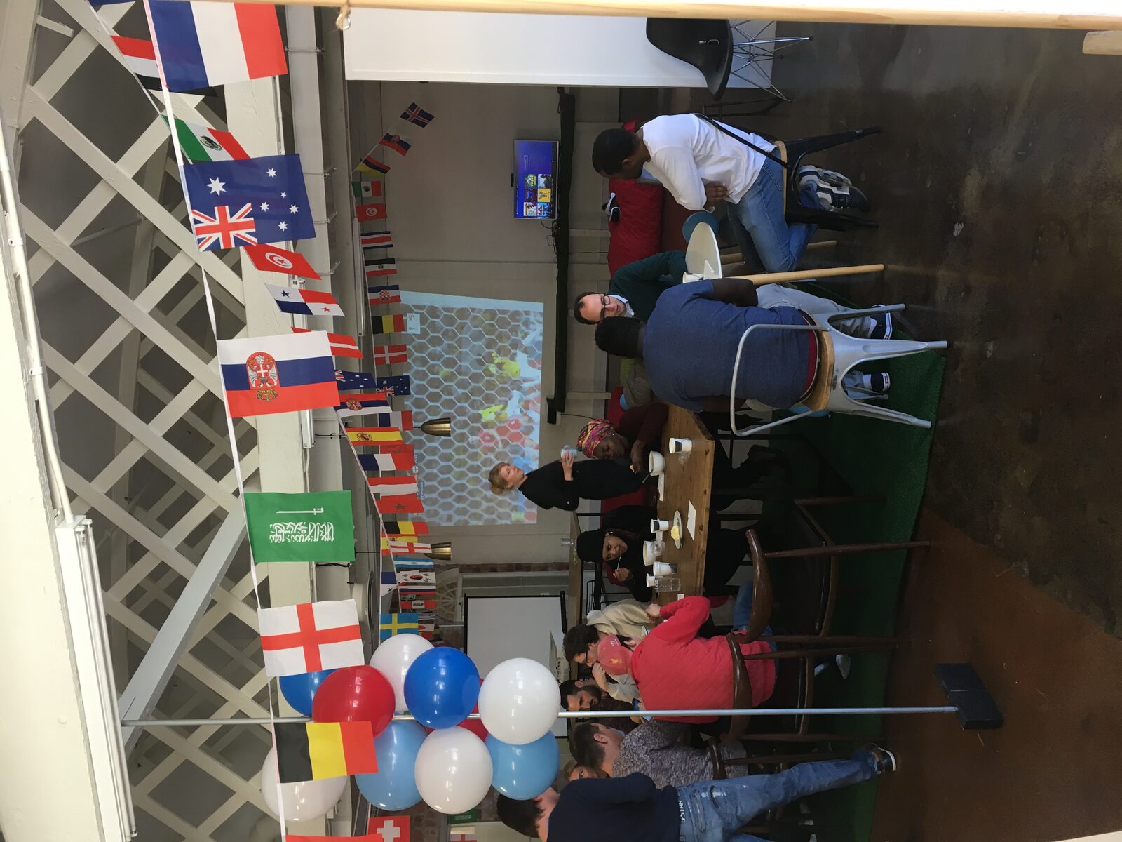 World Cup viewing at the office