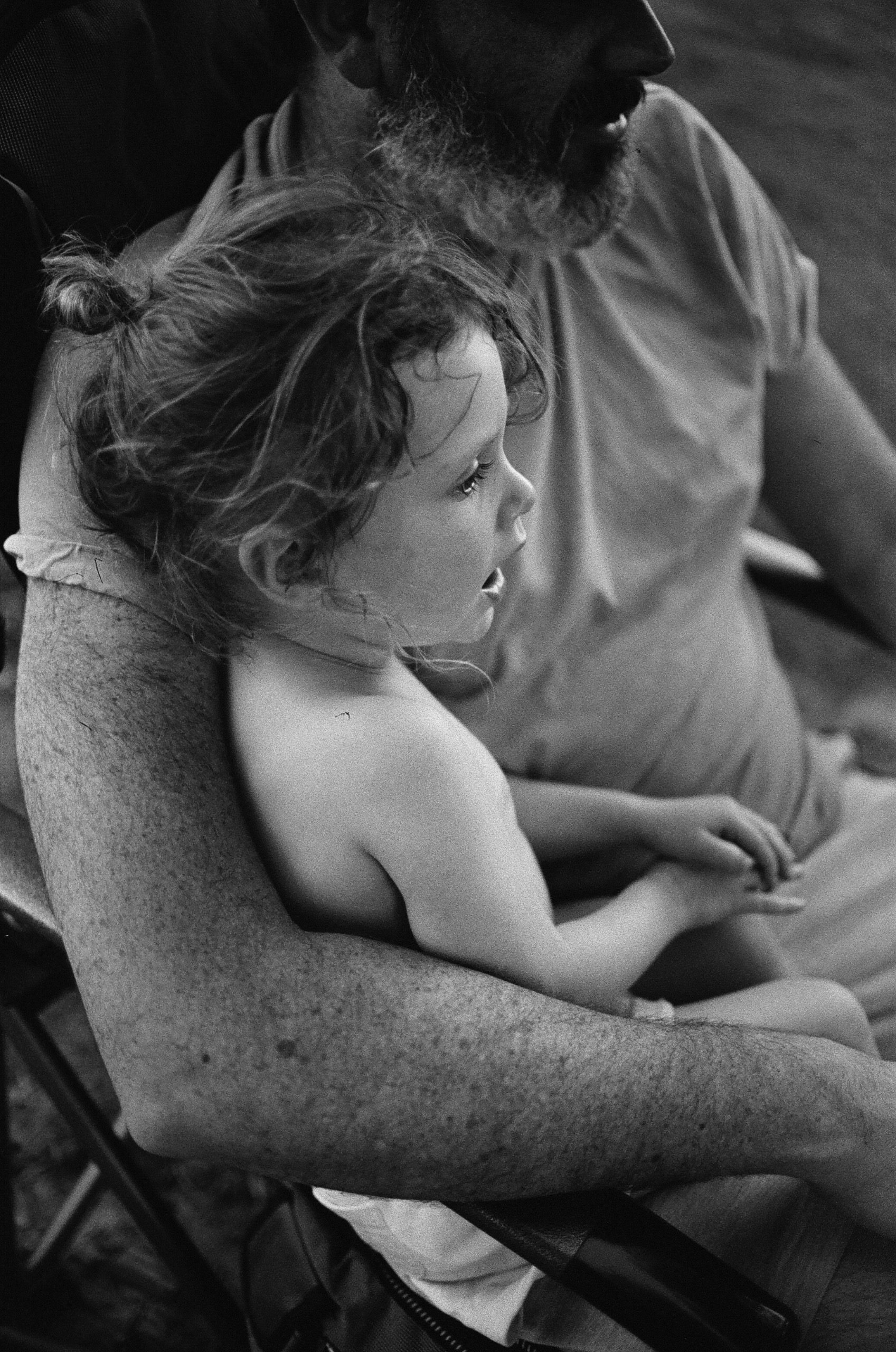 Dylan holding his daughter